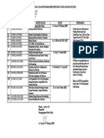 Jadwal MK Manajemen Bencana TA 2021 - 2022 (Semester V)
