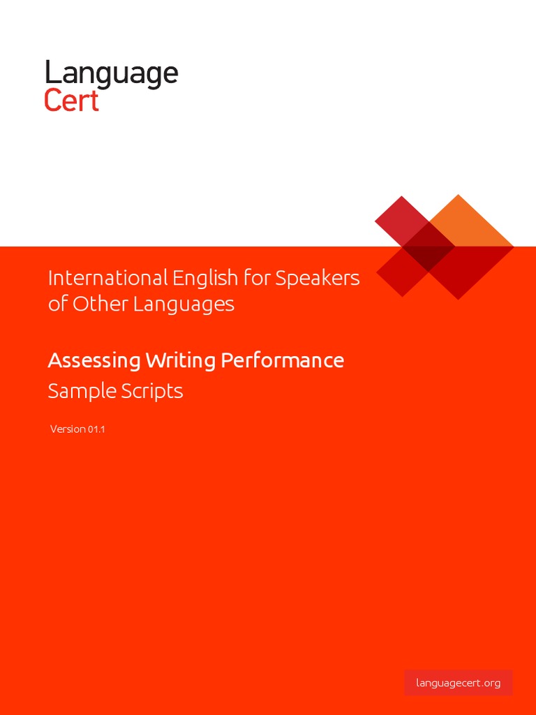 Assessing writing performance pdf human communication communication
