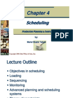 Scheduling: Production Planning & Control