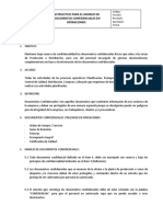 Instructivo para El Manejo de Documentos Confidenciales en Operaciones