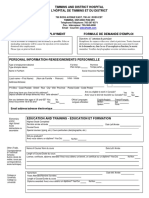 TADH Job Application Form
