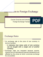 Introduction to Foreign Exchange Transactions