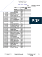 Grade Report - College: Isabela State University