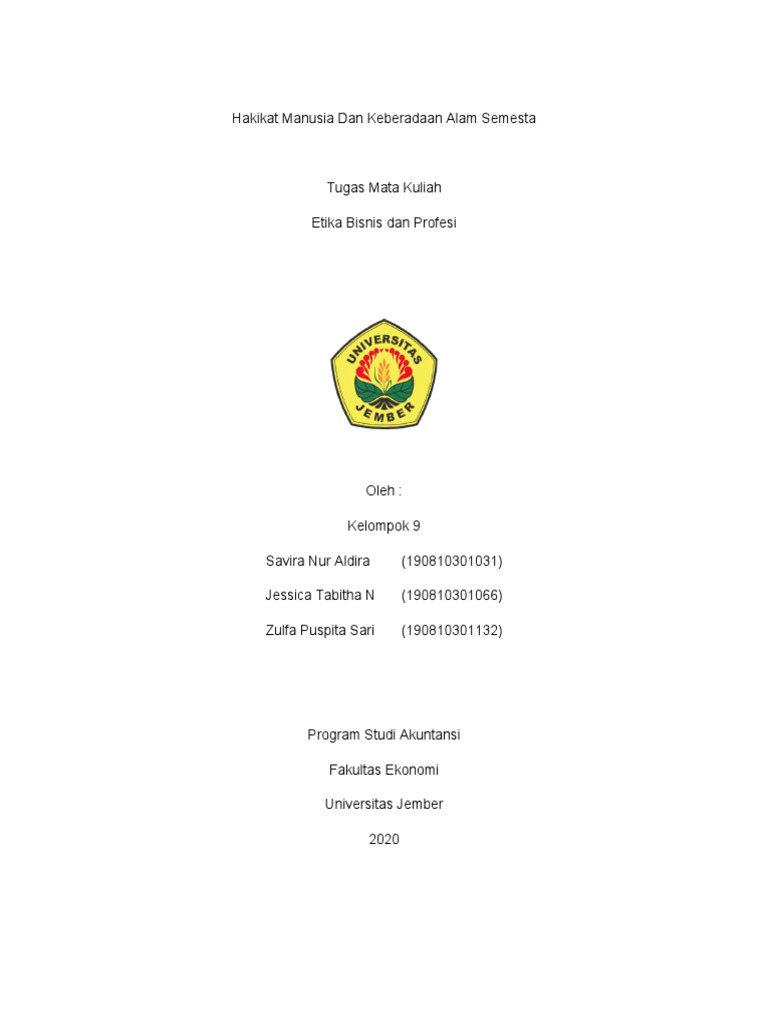 Hakikat Manusia dan Alam Semesta | PDF