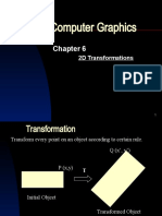 Computer Graphics: 2D Transformations
