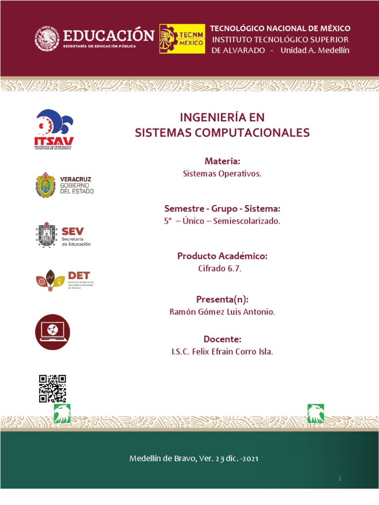 6 7 Cifrado Pdf Cifrado Clave Criptografía