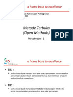 A Home Base To Excellence: Metode Terbuka (Open Methods)