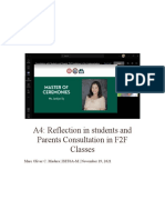 A4 - Reflection Paper in Face To Face Classes (MADERA)