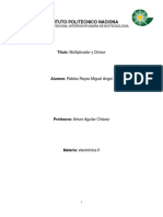 Multiplicador y divisor OPAMP