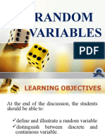 Day 1 Chapter 1 Lesson 1A Random Variables