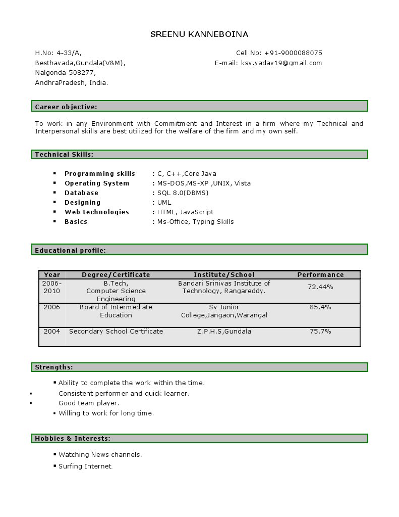 Sreenu Kanneboina's Resume | PDF | Career & Growth | Business