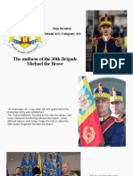 History and uniform of the 30th Guard Regiment "Michael the Brave