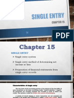 Chapter 15 Single Entry