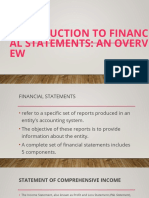 Introduction To Financial Statements