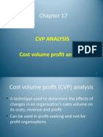 CVP Analysis Cost Volume Profit Analysis