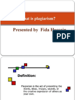 What Is Plagiarism?: Presented by Fida Hussain