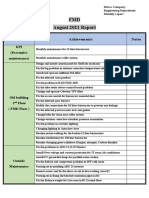 FMD August 2021 Report: Place Achievements Notes