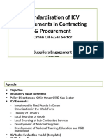 Standardisation of ICV Requirements in Contracting Procurement