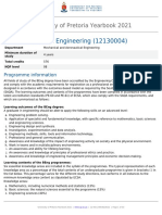 Beng Mechanical Engineering (12130004) : University of Pretoria Yearbook 2021