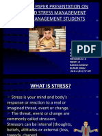 Stress Management Among Management Students
