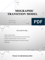 Demographic Transition Model: Presented by Arpita Kaushik