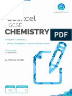 Group 7 (Halogens) - Chlorine, Bromine, Iodine 1 QP