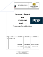 Summary Report K3 Migas