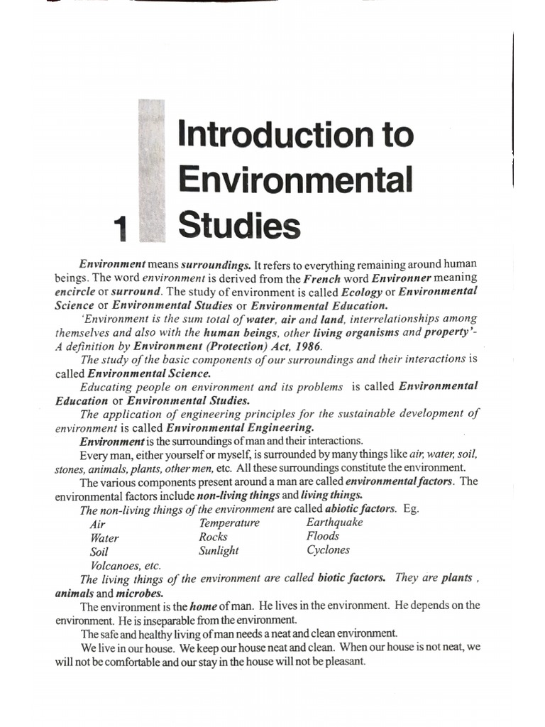 Environmental Studies PDF
