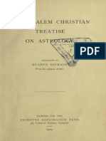 A Jerusalem Christian Treatise On Adtrology - G Dickson