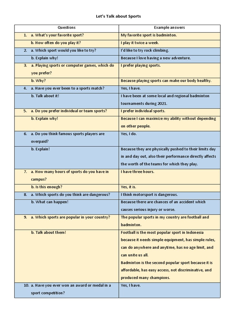Sports Knowledge Quiz Format | PDF | Sports | Recreation