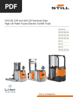 EXV-CB, EXP and SXV-CB Technical Data High Lift Pallet Trucks/Electric Forklift Truck