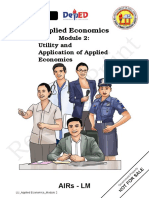 Utility and Application of Applied Economics