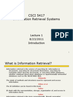 CSCI 5417 Information Retrieval Systems