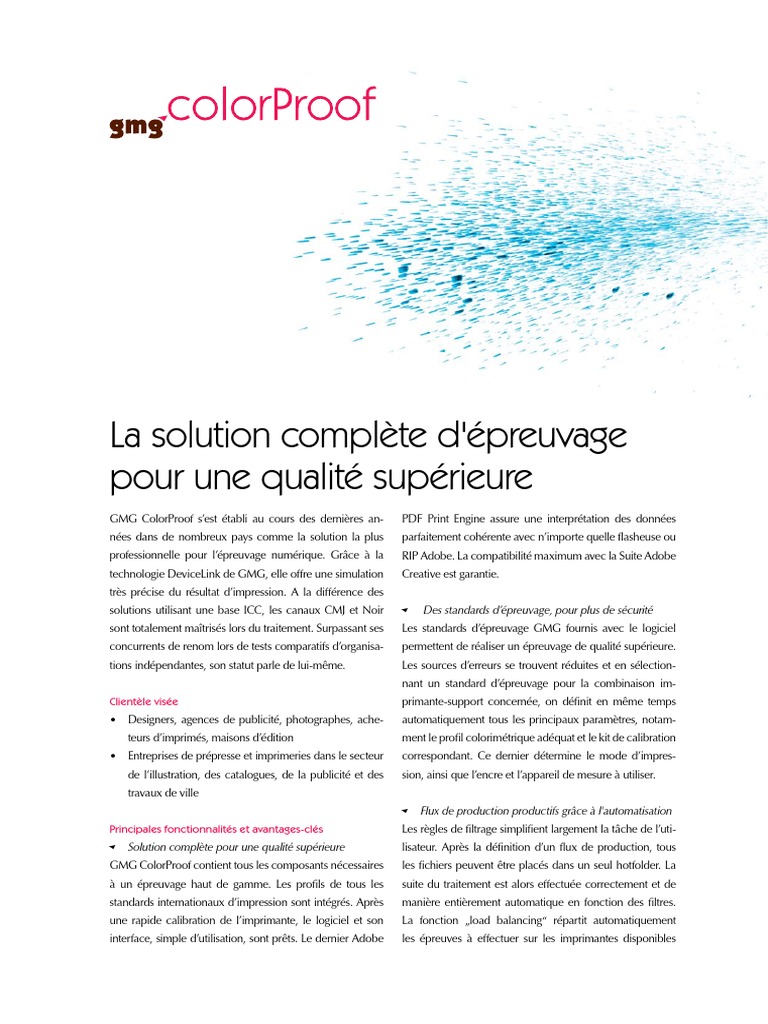 GMG ColorProof FR | PDF | Imprimante (Informatique) | Microsoft Windows
