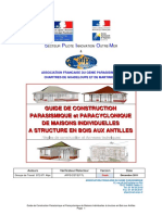 AFPS Guide Technique 2011 Construction Parasismique Paracyclonique Maisons Individuelles Bois Antilles Version 2011
