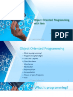 Object Oriented Programming With Java: 1 OOP Prepared By: Daniel Tesfy