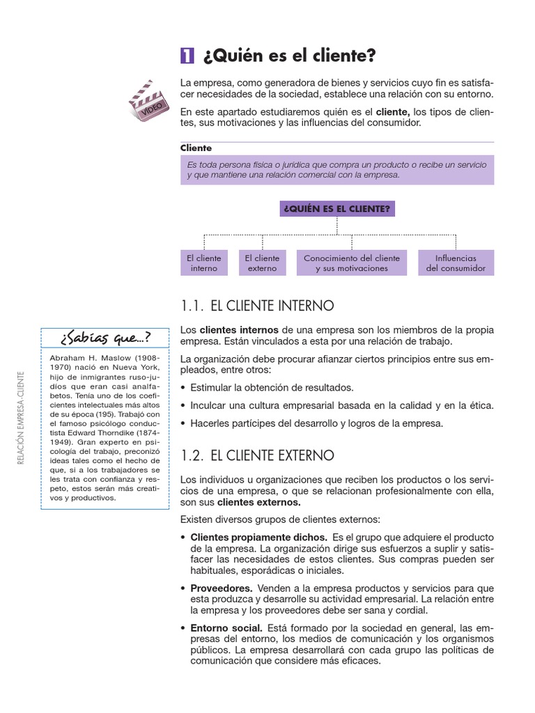 Motivaciones del Cliente Externo | PDF | Marketing | Comportamiento
