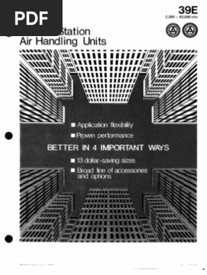 39e 5pair Handlers | PDF | Heat Transfer | Heating, Ventilating, And Air  Conditioning