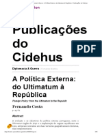 Diplomacia & Guerra - A Política Externa_ do Ultimatum à República - Publicações do Cidehus