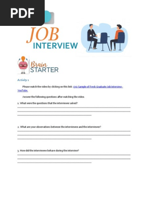 Module 5 Lesson 3 Job Interview