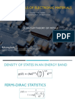 Fundamentals of Electronic Materials: Quantum Theory of Metals