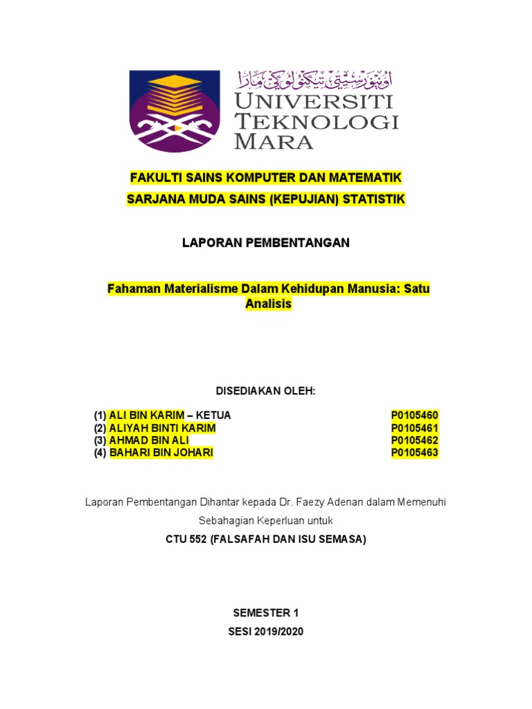 Contoh Guideline Penulisan Laporan | PDF