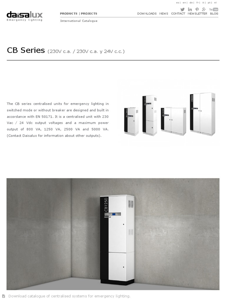 Centralised Systems CB For Emergency Lighting | PDF | Power Supply ...