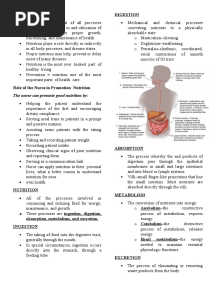 Nutrition & Diet Therapy (1st Notes)