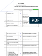 PDI Checklist: Main Accessories Shall Be As Per Our Recommended Brands. Servo Driving System: Siemens