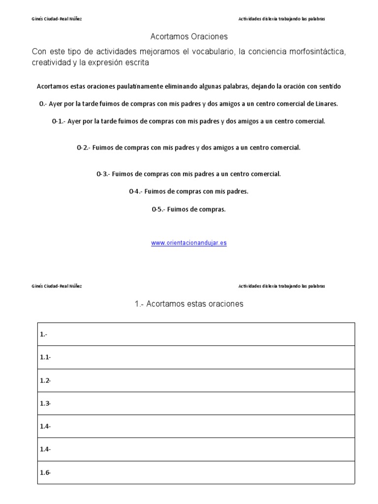 Shortening Sentences to Improve Vocabulary, Grammar, Creativity, and