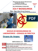 Niveles bioseguridad laboratorios BSL