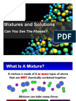 Mixtures and Solutions: Classifying Types of Homogeneous and Heterogeneous Mixtures