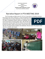 Narrative Report in PTA MEETING 2019: Paradise Farms Community School