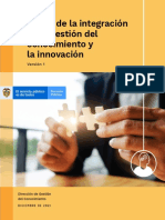 Abecé de la integración  de la gestión del  conocimiento y la innovación - Versión 1 - Diciembre 2021